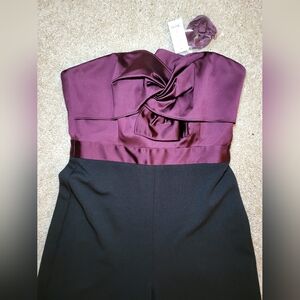 Petite Strapless Twist Jumpsuit